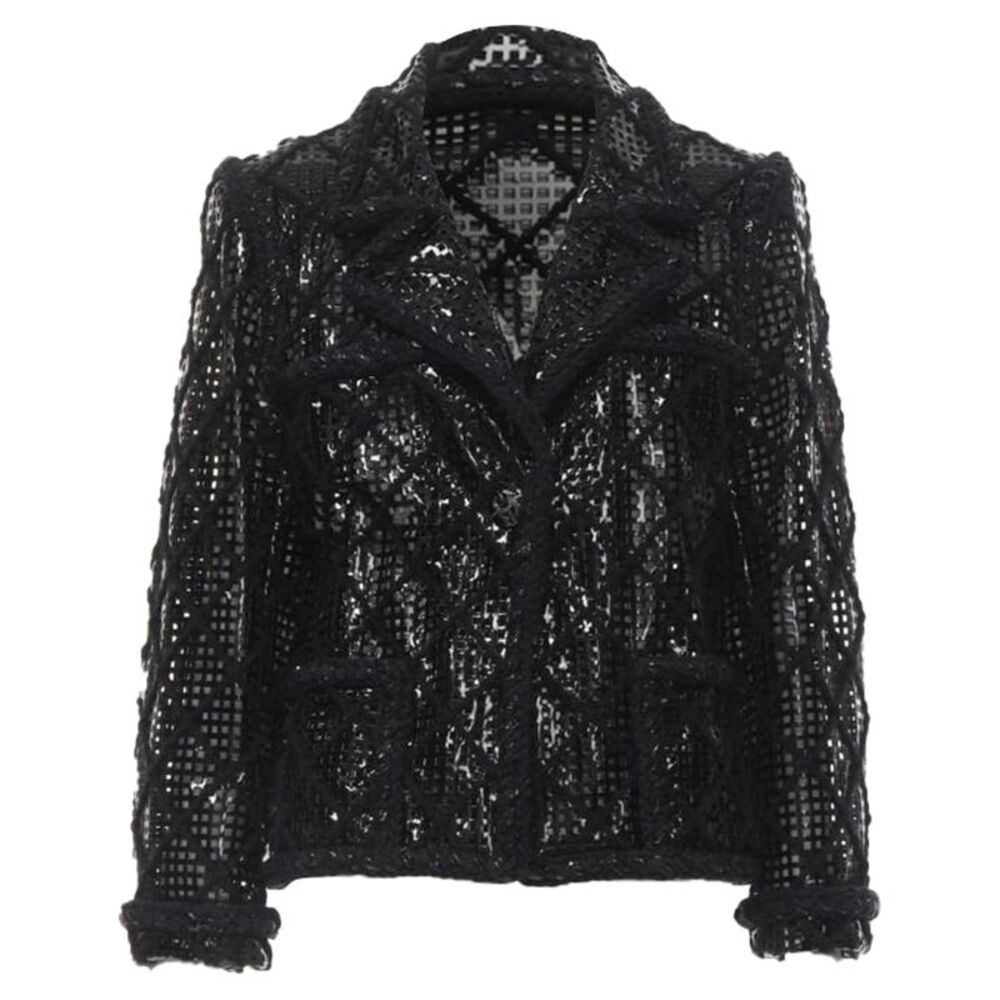 Chanel 2015 Braided Tweed Jacket
